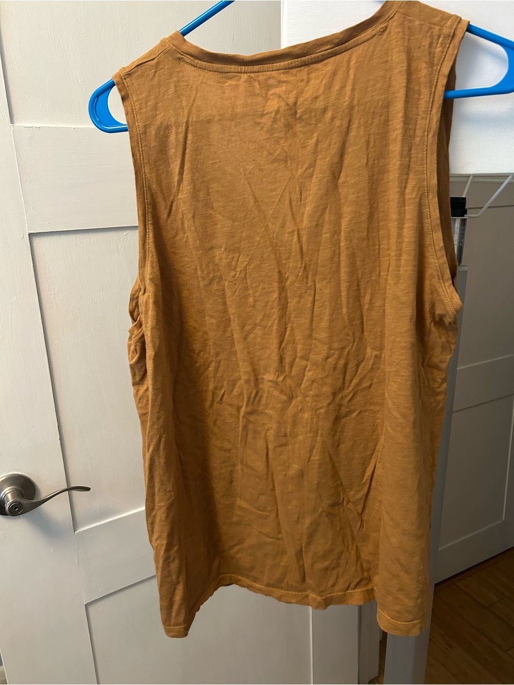 Madewell V-Neck Tank in Mustard Gold - Picture 2 of 3